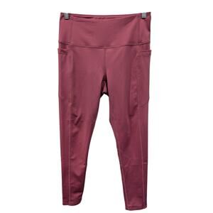 Zelle Active Workout Legging Pink Size Medium Pockets